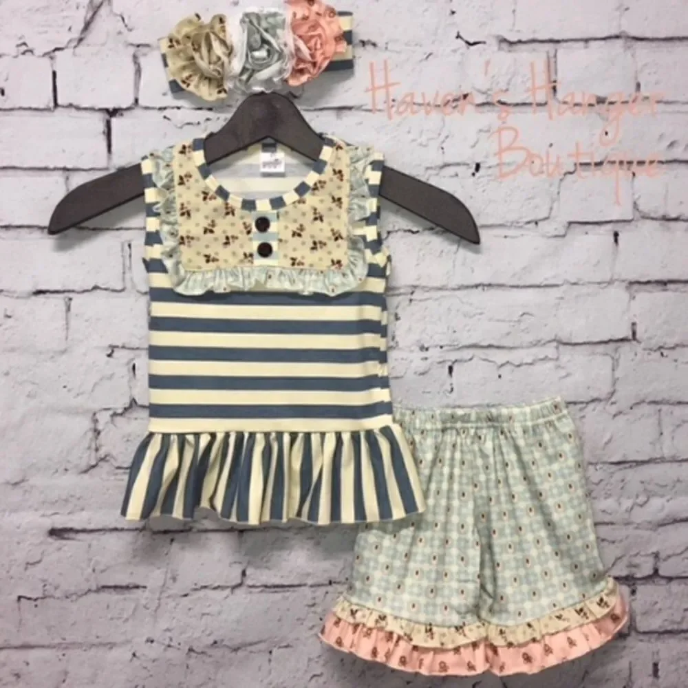 3pc. Multi-Print Shorts Set (#6)